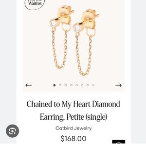 Catbird Chained to My Heart Earrings PAIR